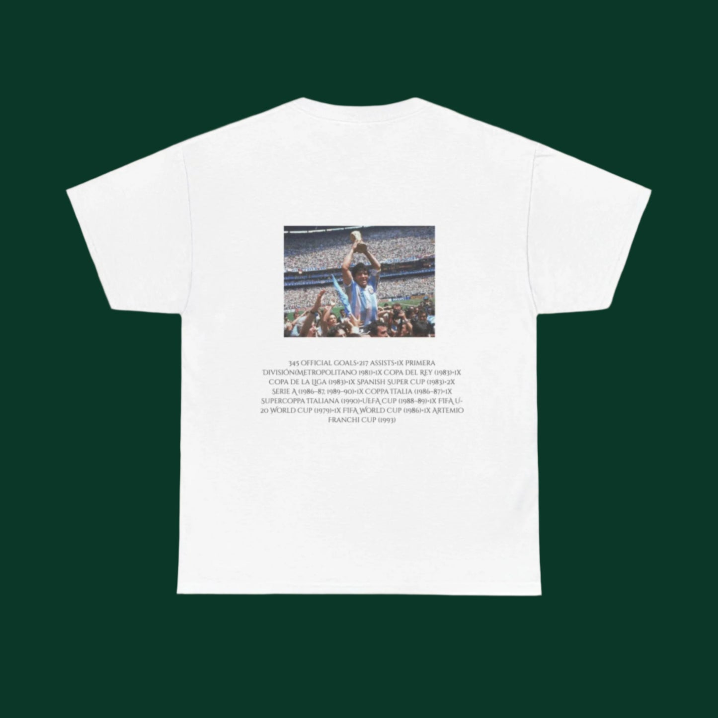 Camiseta con el icono de Diego Maradona